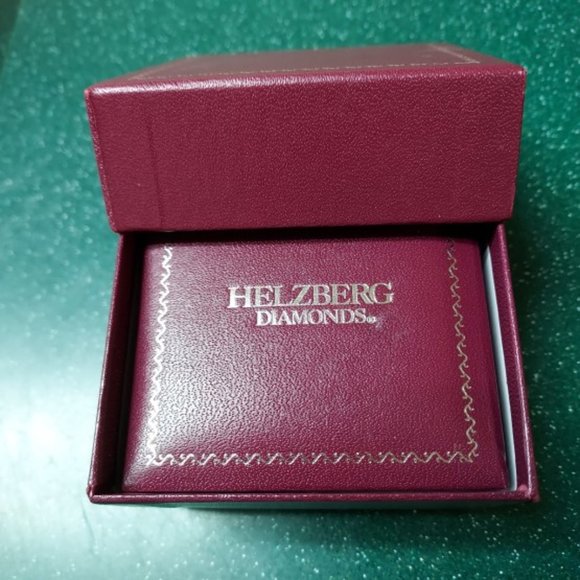 Helzberg Double Halo w/Floating Center Diamond 14K White Gold Necklace New - Picture 7 of 8